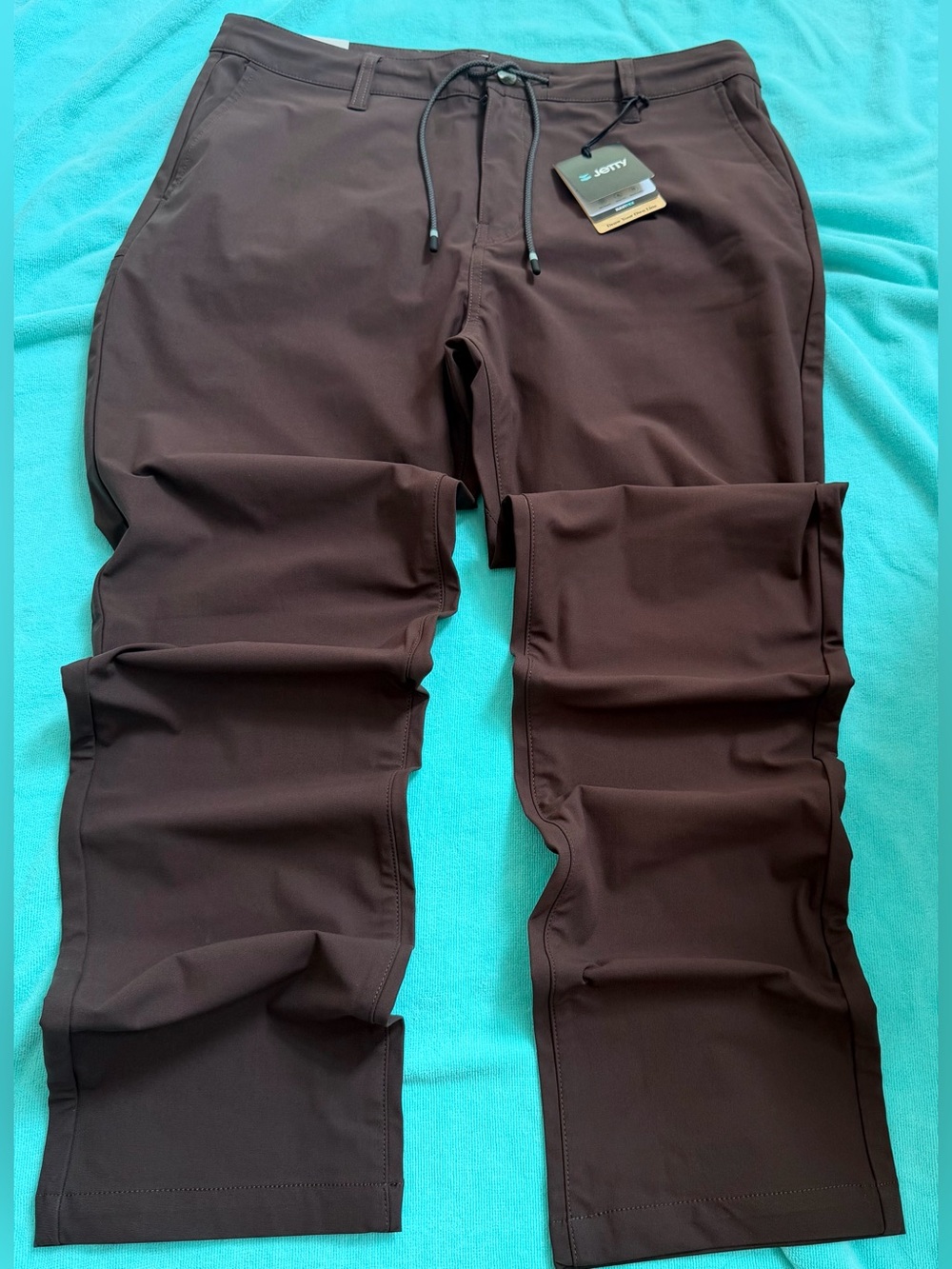 NWT Jetty Acadia 2.0 Utility Pants 34x33 Brown Versatile Stretch Hiking